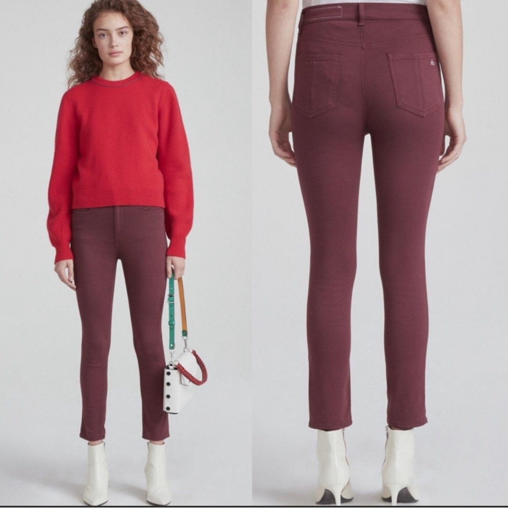 RAG & BONE HIGH RISE ANKLE SKINNY JEANS